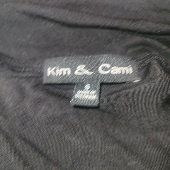 Kim & Cami Black and White Patterned Open Cardigan S - Picture 7 of 7